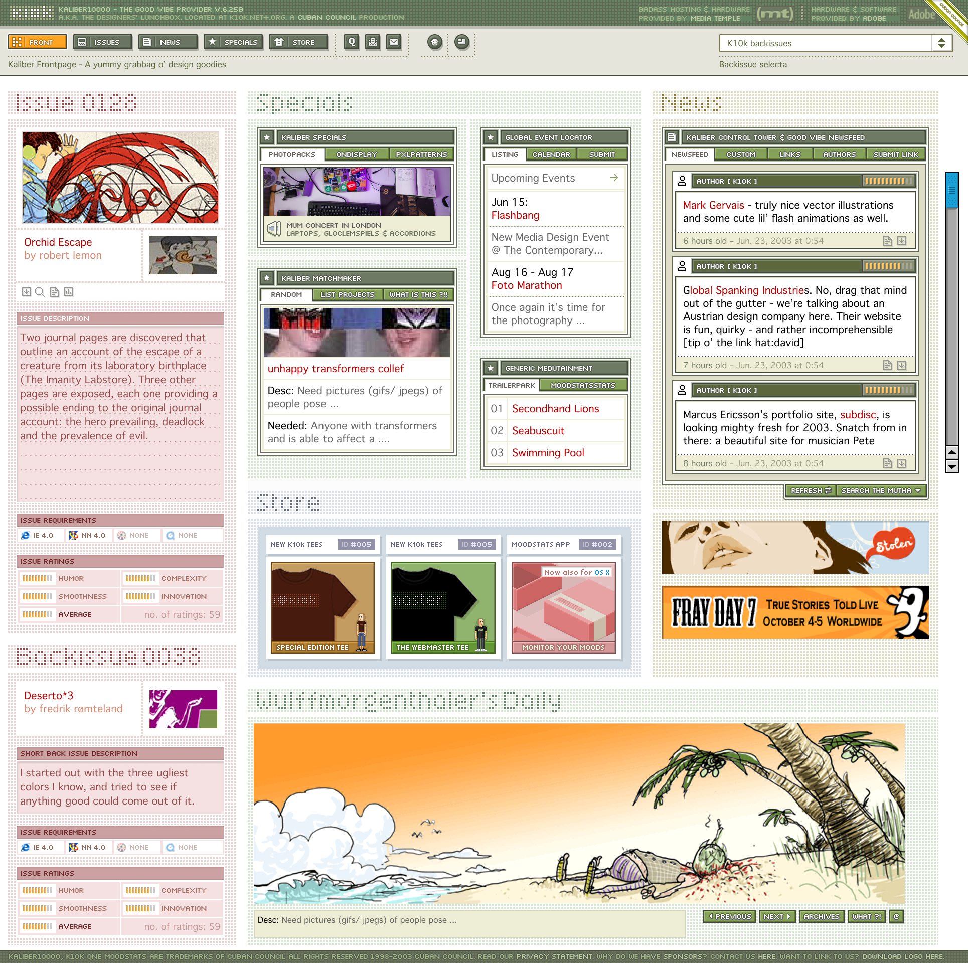 Screenshot of Figma file with recreated k10k front page design